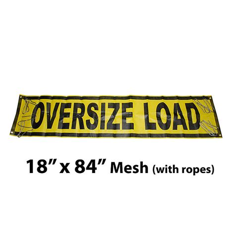 mesh oversize load signs